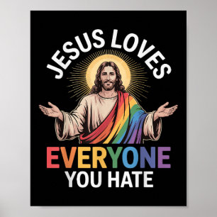 Jesus Kärlek Alla du hatar Poster