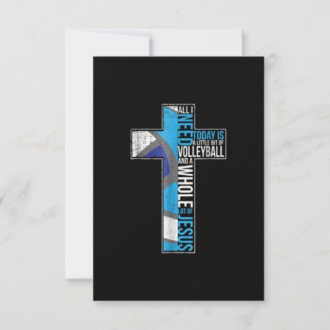 Jesus Kärlek |Allt jag behöver är lite Volleyball. OSA Kort (Framsida)