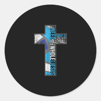 Jesus Kärlek |Allt jag behöver är lite Volleyball. Runt Klistermärke