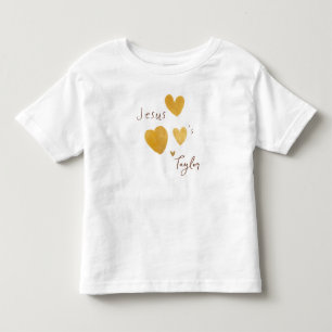 Jesus kärlek Anpassat namn Småbarn T-Shirt modern