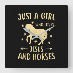 Jesus Kärlek Bara en flicka som Kärlek Jesus oc Fyrkantig Klocka