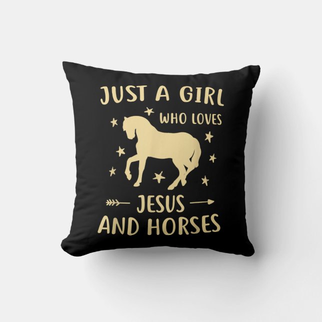 Jesus Kärlek | Bara en flicka som Kärlek Jesus och Kudde (Framsida)