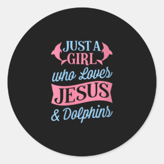 Jesus Kärlek | Bara en flicka som Kärlek Jesus och Runt Klistermärke