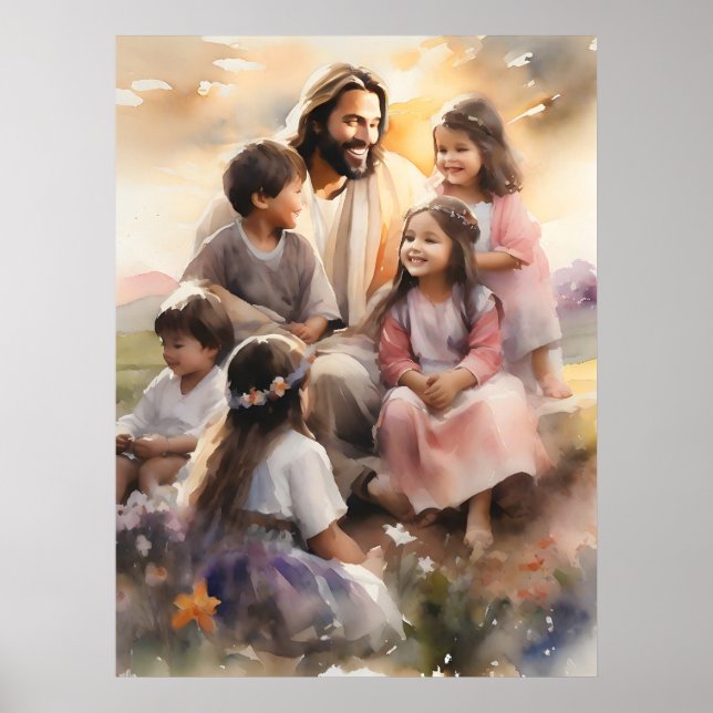 Jesus Kärlek Barn Poster (Framsidan)