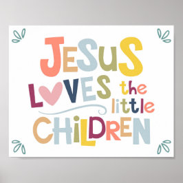 Jesus Kärlek Barnen Barnen är kristna Pos Poster