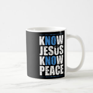 Jesus Kärlek Bible Know Jesus känner fred nr Jesus Kaffemugg