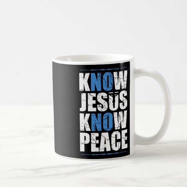 Jesus Kärlek Bible Know Jesus känner fred nr Jesus Kaffemugg (Höger)