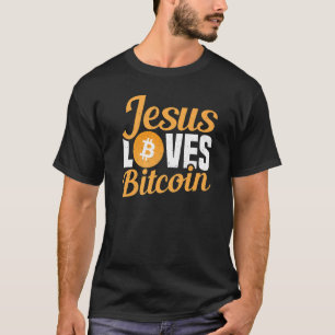 Jesus Kärlek Bitcoin Cryptocurrency Crypto Btc-ark T Shirt