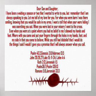 Jesus Kärlek Brev Poster