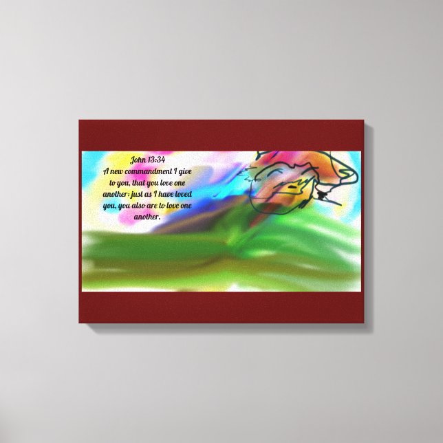 Jesus kärlek canvastryck (Framsida)