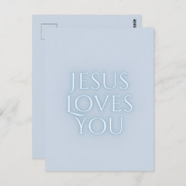 Jesus Kärlek Christian Typography Design Vykort