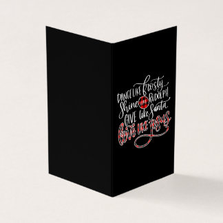 Jesus Kärlek| Dance like Frosty Shine like Rudolph Visitkort