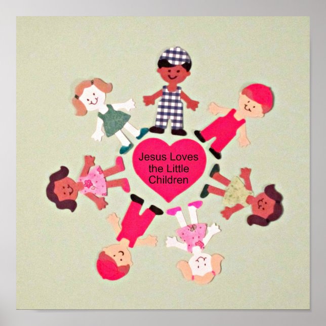Jesus Kärlek, de små barnen Poster (Framsidan)