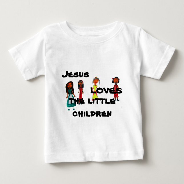 Jesus Kärlek, de små barnen T-shirt (Framsida)