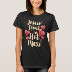 Jesus Kärlek Den här Hetten  kristna kvinnan T Shirt