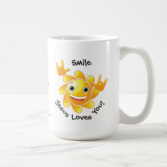 Jesus Kärlek Du anpassar det Kaffemugg (Höger)