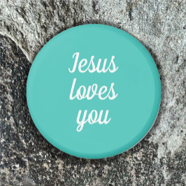 Jesus Kärlek Du anpassar Grönt Cute Gift för Aqua Magnet