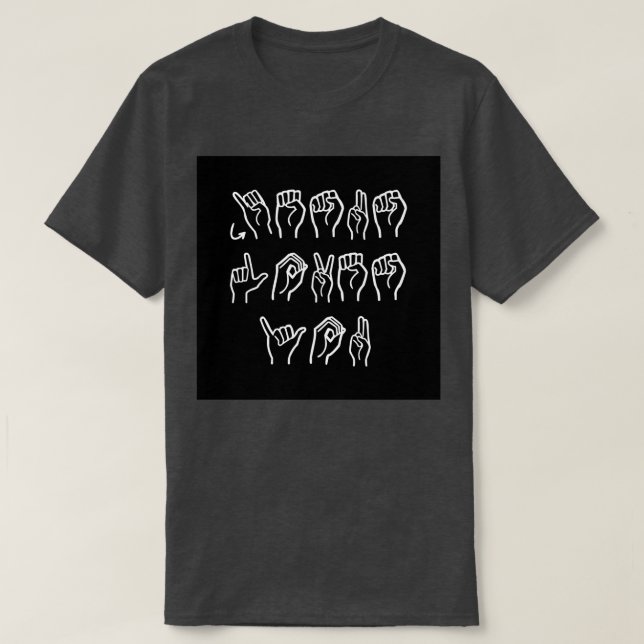 Jesus Kärlek Du ASL 1 T Shirt (Design framsida)