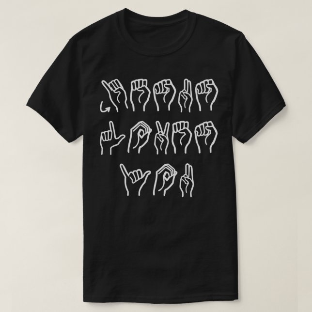 Jesus Kärlek Du ASL T Shirt (Design framsida)