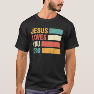 Jesus Kärlek Du Bro Retro Christian T Shirt