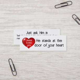 Jesus kärlek du Card Mini Visitkort
