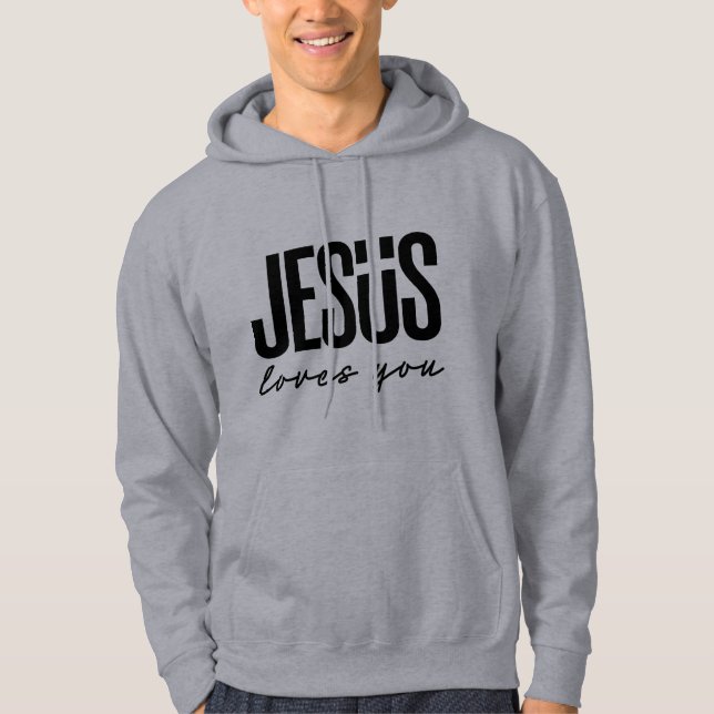 JESUS KÄRLEK DU | CHRISTIAN HOODIE (Framsida)
