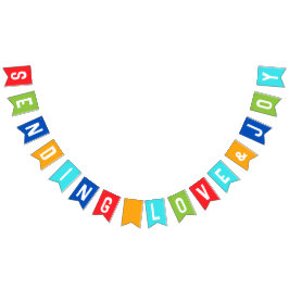 Jesus Kärlek Du flerfärgad buntbanderoll Vimplar