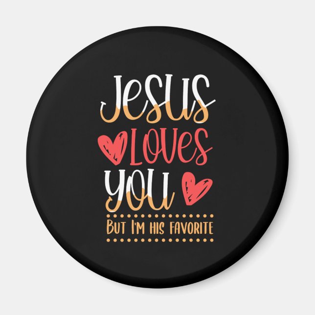 Jesus Kärlek Du gud kyrkan katolsk gåva Magnet (Framsidan)