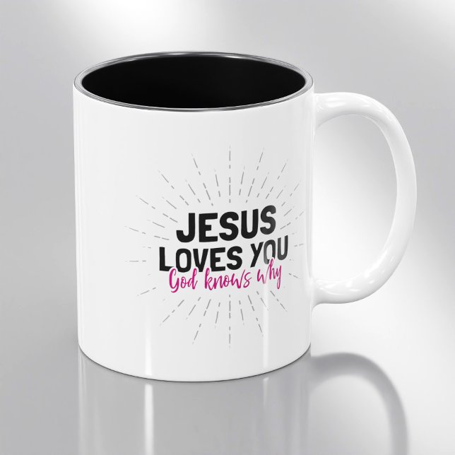 Jesus Kärlek du, Gud vet varför kaffe Mugg (Skapare uppladdad)