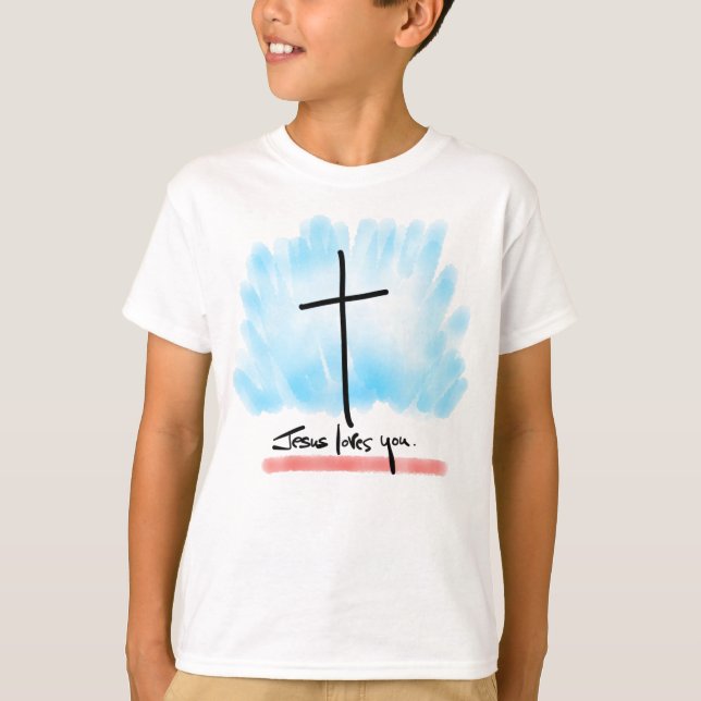 JESUS KÄRLEK DU Kids T-Shirt (Framsida)