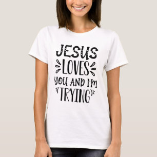 Jesus Kärlek, du och jag försöker för älskare JESU T Shirt