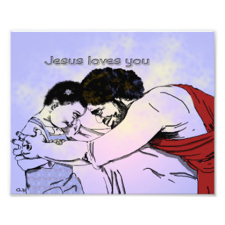 Jesus Kärlek Du Premium Photo Poster