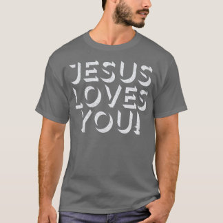 Jesus Kärlek Du Retro Typography Design T Shirt