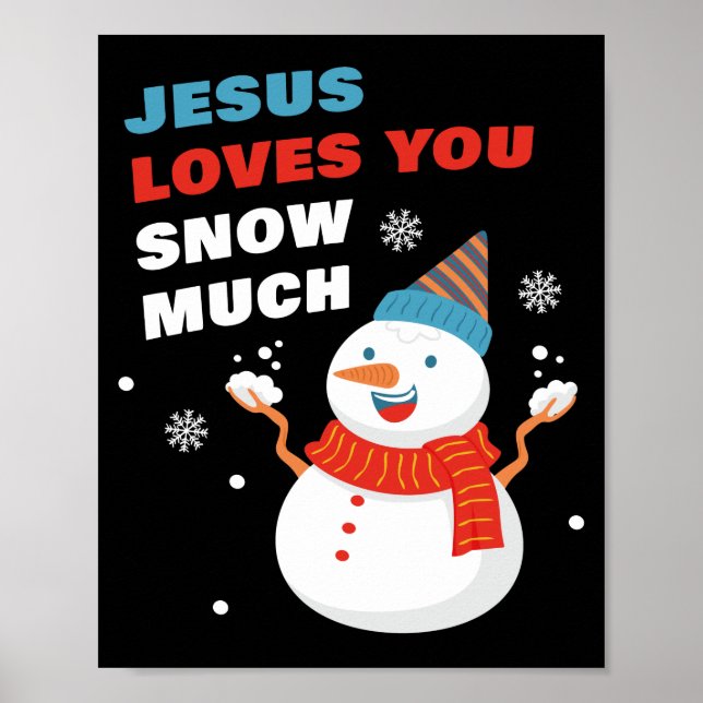 Jesus Kärlek Du Snö Mycket kristen jul Poster (Framsidan)