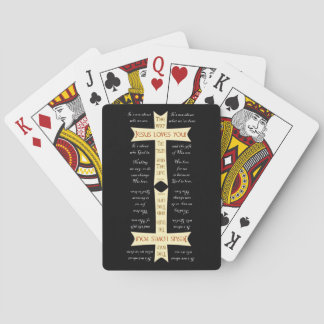 Jesus Kärlek Du - Spelar upp kort - upp och ner Casinokort
