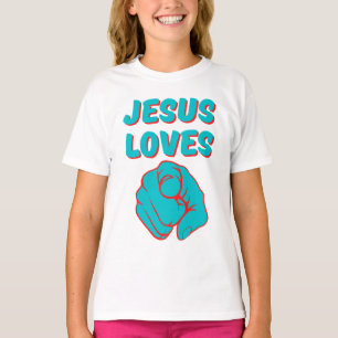 Jesus Kärlek du tror på en offertflicka T Shirt