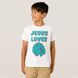 Jesus Kärlek du tror på en offertpojke. T Shirt