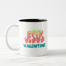 JESUS KÄRLEK DU, VALENTINE Två-Tonad MUGG