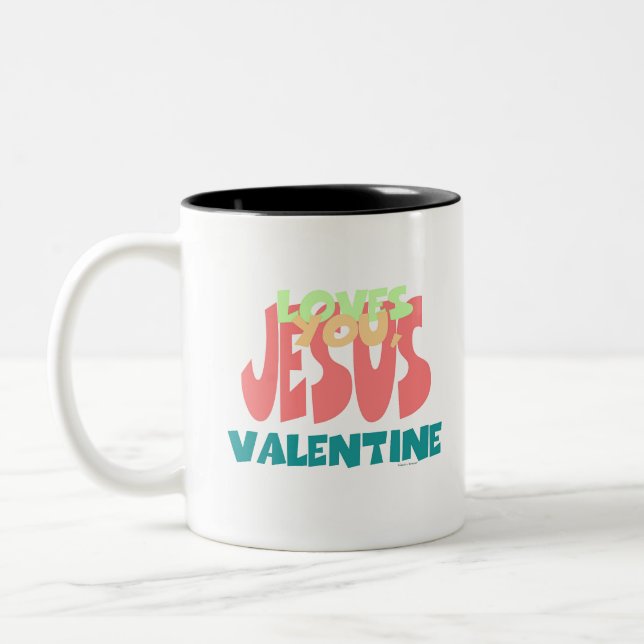 JESUS KÄRLEK DU, VALENTINE Två-Tonad MUGG (Vänster)