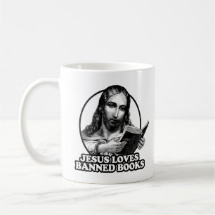 Jesus kärlek förbjöd bokar kaffemugg