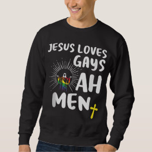 Jesus Kärlek Gays,Gay pride,HBT Jesus Ah Manar Lång Ärmad Tröja