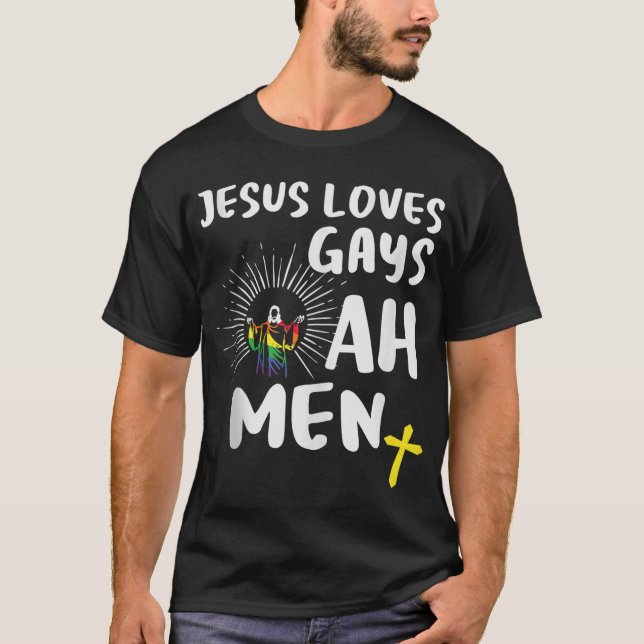 Jesus Kärlek Gays,Gay pride,HBT Jesus Ah Manar T Shirt (Framsida)