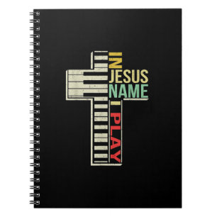 Jesus Kärlek I Jesus Namn I spelar Piano Christia Anteckningsbok
