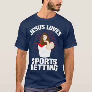 Jesus Kärlek idrottar och spelar spel Kristus unde T Shirt