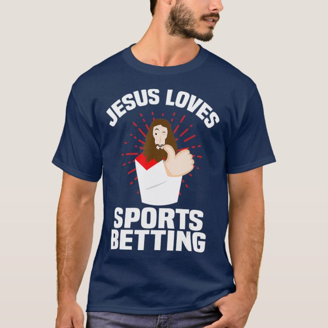Jesus Kärlek idrottar och spelar spel Kristus unde T Shirt (Framsida)