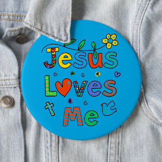 Jesus Kärlek jag Ice Blue I Jean Jacka I Front Knapp