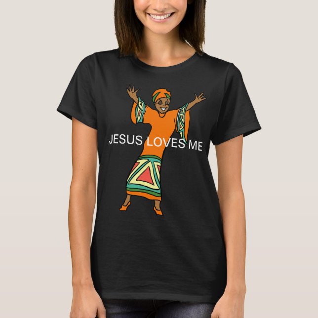 Jesus Kärlek jag Womans T-shirt (Framsida)