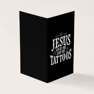 Jesus Kärlek Jesus Kärlek mig och mina tatuerin Visitkort