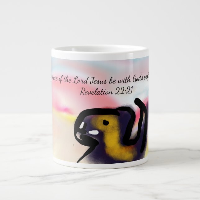 jesus kärlek  jumbo mugg (Framsidan)