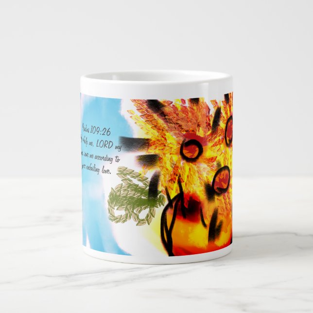 Jesus kärlek jumbo mugg (Framsidan)